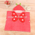 100%cotton butterfiy print design baby hooded beach towel